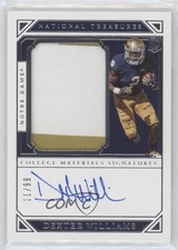 2019 Panini National Treasures Collegiate 11/99 Dexter Williams #148 Auto 1bk3