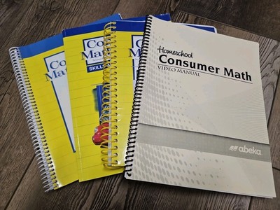 Abeka Consumer Mathematics Set- Teacher, Solutions, Manual-High School Math