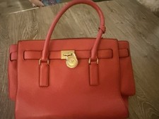 Michael Kors Hamilton Watermelon Leather Medi...