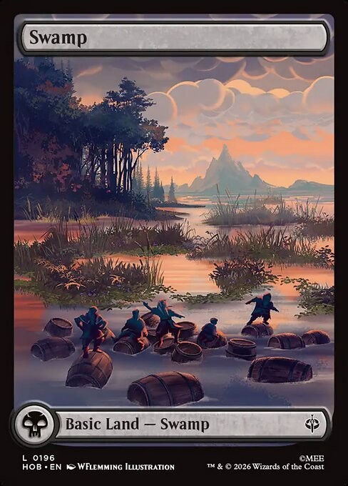 MTG Swamp The Hobbit 196 NM LOTR IN HAND SHIPS NOW