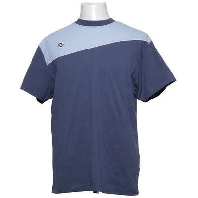 Issa, T-shirt, Größe: L, Blau, Baumwolle/Polyester, Einfarbig, Herren #yGP