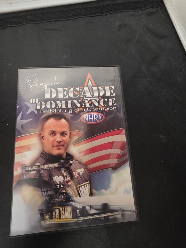 Tony Schumacher DVD A Decade Of Dominance NHRA Top Fuel Drag Racing