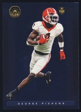 2021 Super Break The Bar Glow Blue Foil Parallel Variation #32 George Pickens RC