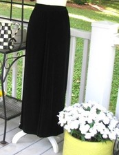 Chico's Travelers black pull on pants 2 Regular stretch Large luxury style f