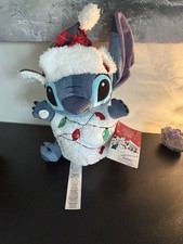 Disney Christmas Holiday Snowman Stitch Light Up Medium Plush New