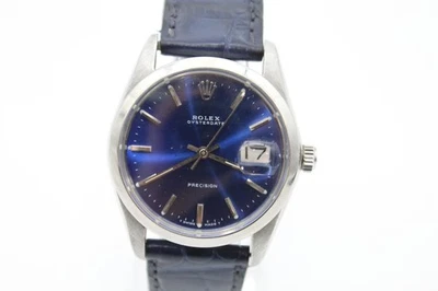 Rolex RE-DIAL Oyster Date Precision 6694 Watch Hand-Wind Working