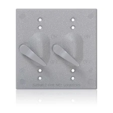 Switch Cover, 2-Gang, Vertical or Horizontal Mount, Metallic Enclosure, WM2S-...