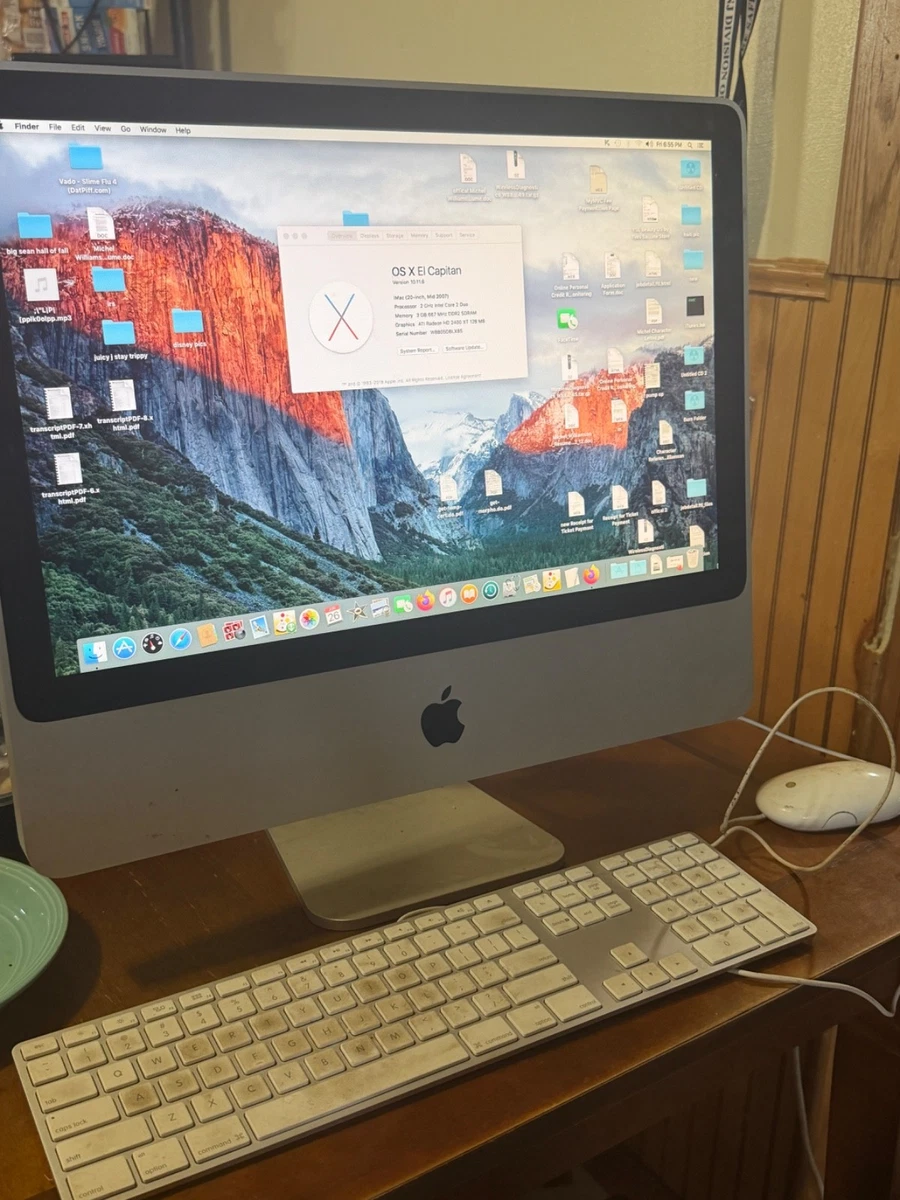 Apple iMac Mac OS X 10.11, El Capitan 2007 Apple Desktops & All-In