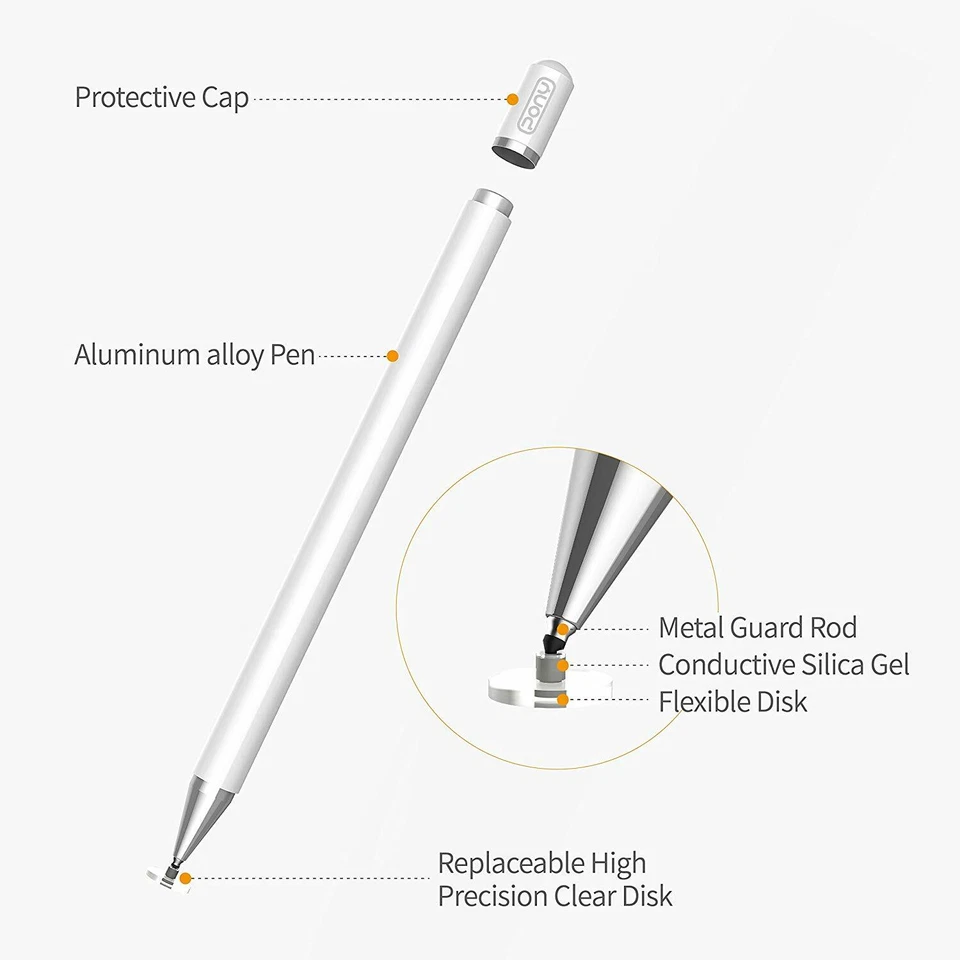 Generic Stylus Pen for Apple iPad Pro Pencil iPhone Surface book Touch Screens - Image 4 of 4