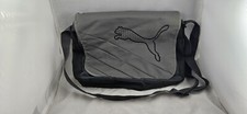 Puma Messenger Shoulder Book Bag Grey LG-19 x15 Pockets - Adj Strap, Zip