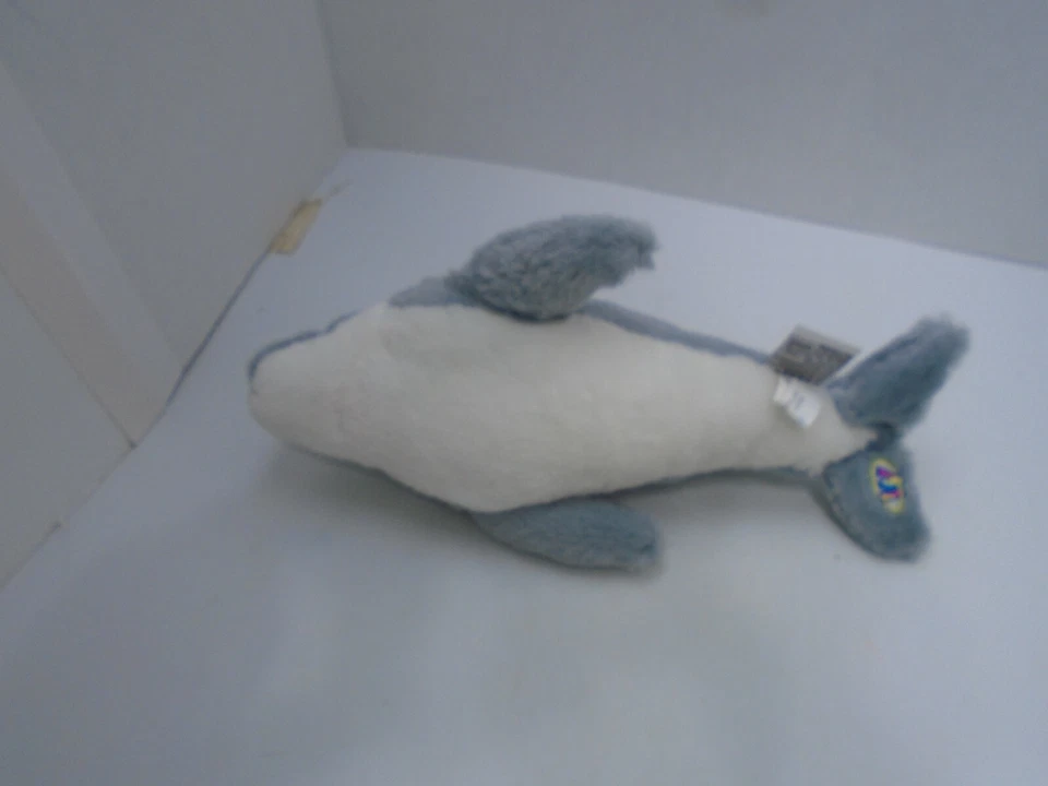 Webkinz Ganz HM220 BOTTLENOSE DOLPHIN GREY 11" LONG PLUSH TOY 2008 - - Image 4 of 4