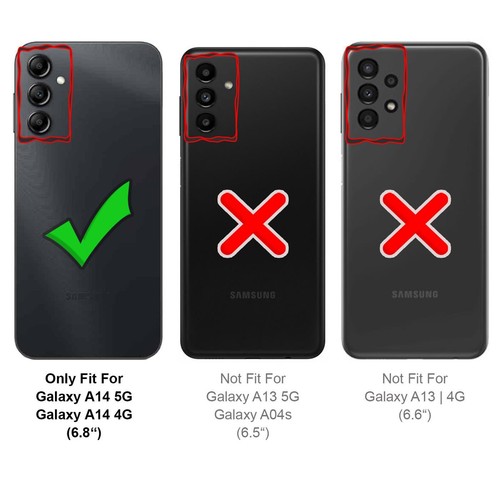 Film Protecteur pour Samsung Galaxy A14 4G/5G Affichage Verre 2x Appareil Photo - Photo 3/7