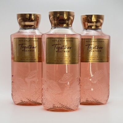 Bath & Body Works TOGETHER WEATHER Shower Gel 10 fl oz New Set of 3