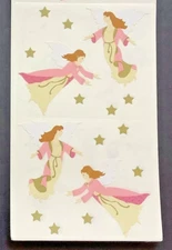 Mrs. Grossman's Vintage 1994 Christmas Angel Sticker Lot 20 Sheets (40 MODS)