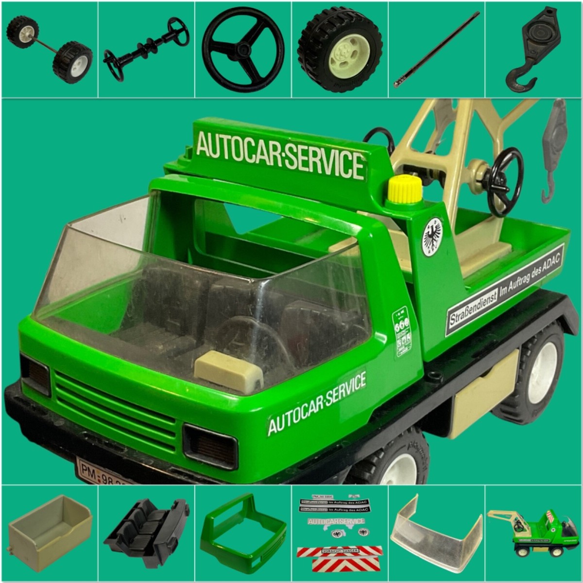 Playmobil - Système - n. 3473 - Playmobil Autocar Service Set - 1970