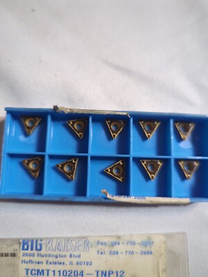Qty.10 Big Kaiser TCMT110204 TNP12 Carbide Inserts (B4) | eBay