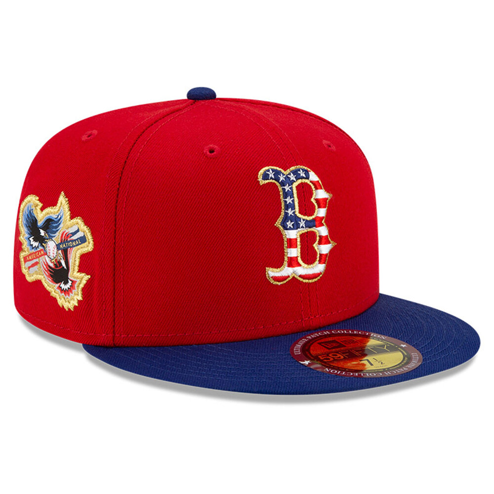 New Era Boston Red Sox Side Patch Americana Flag Underbrim 59FIFTY