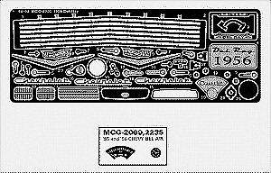 Modellauto Garage 2235 1/25 Maßstab 1956 Chevy Del Ray Foto geätzt Detail Set - Bild 2 von 2