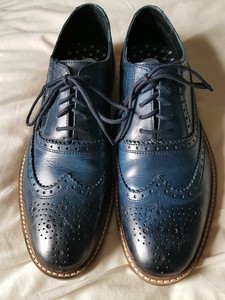 blue brogues mens