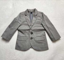 NEW TODDLER BOYS 2 J CREW CREWCUTS LUDLOW SUIT JACKET IN STRETCH CHINO GRAY