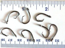 100 GT 2X L2004 Offset Circle Fish Fishing Hooks size 6 - 100 hooks L2004