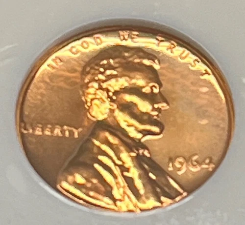 1964 LINCOLN MEMORIAL CENT NGC PF66 RED..BLAZING COIN HERE ACTUAL COIN #F1782