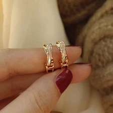 Aretes Argollas en Pendientes Joyería Fina de Moda Regalos Para Mujer