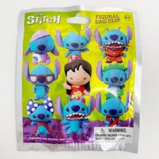 Disney Stitch 3D Figural Character Bag Clip : Series 1 - YOU CHOOSE 