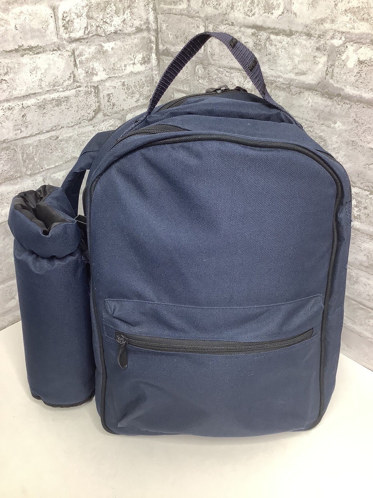 Picnic Time Backpack Blue Wine & Utensils Travel Hiking Camping Insulated Nwot