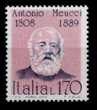 Invention of the Telephone by Antonio Meucci. 1w. Italy 1978