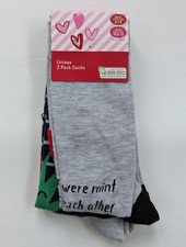 Valentine Pack Of Two Pairs Of Novelty Socks Unisex Adults Brand New With Tags