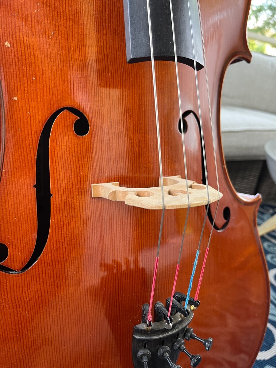 Cello, 4/4, German, 1988, made by Rudolf Schuster with Heller Bow and Hard Case Cello, 4/4, German, 1988, made by Rudolf Schuster with Heller Bow and Hard Case