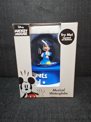 Disney Mickey Graduation Musical Water Globe