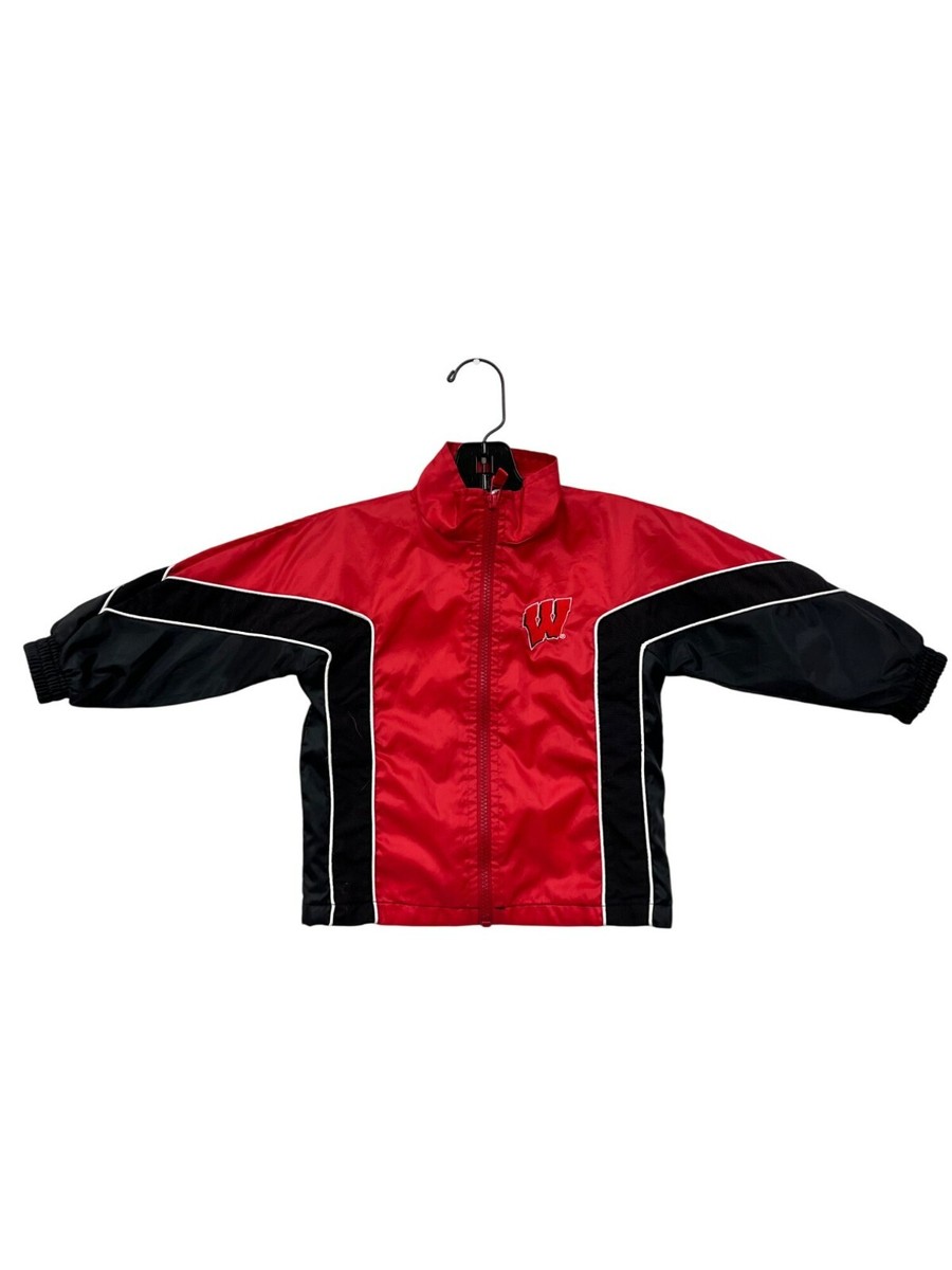 Mighty Mac Boys 3T Red & Black Nylon Windbreaker Jacket #8078 | eBay
