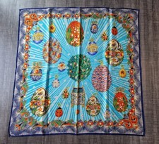 Foulard Louis Feraud 100 % Soie Silk Scarf Louis Feraud