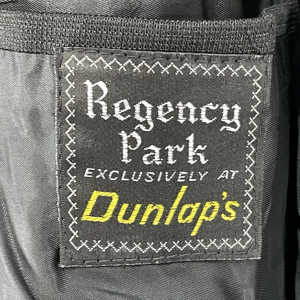 Blazer preto vintage Regency Park 2 botões bolsos de costura ocidental tamanho 44 - Imagem 3 de 4