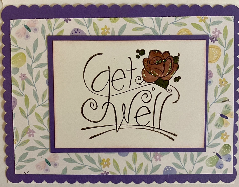 Set of 3 Handmade Get Well Cards with Envelopes - Image 2 of 4