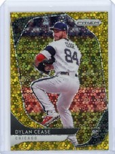 2020 Panini Prizm Baseball Gold Donut Circles Prizm Rookie #128 Dylan Cease /10