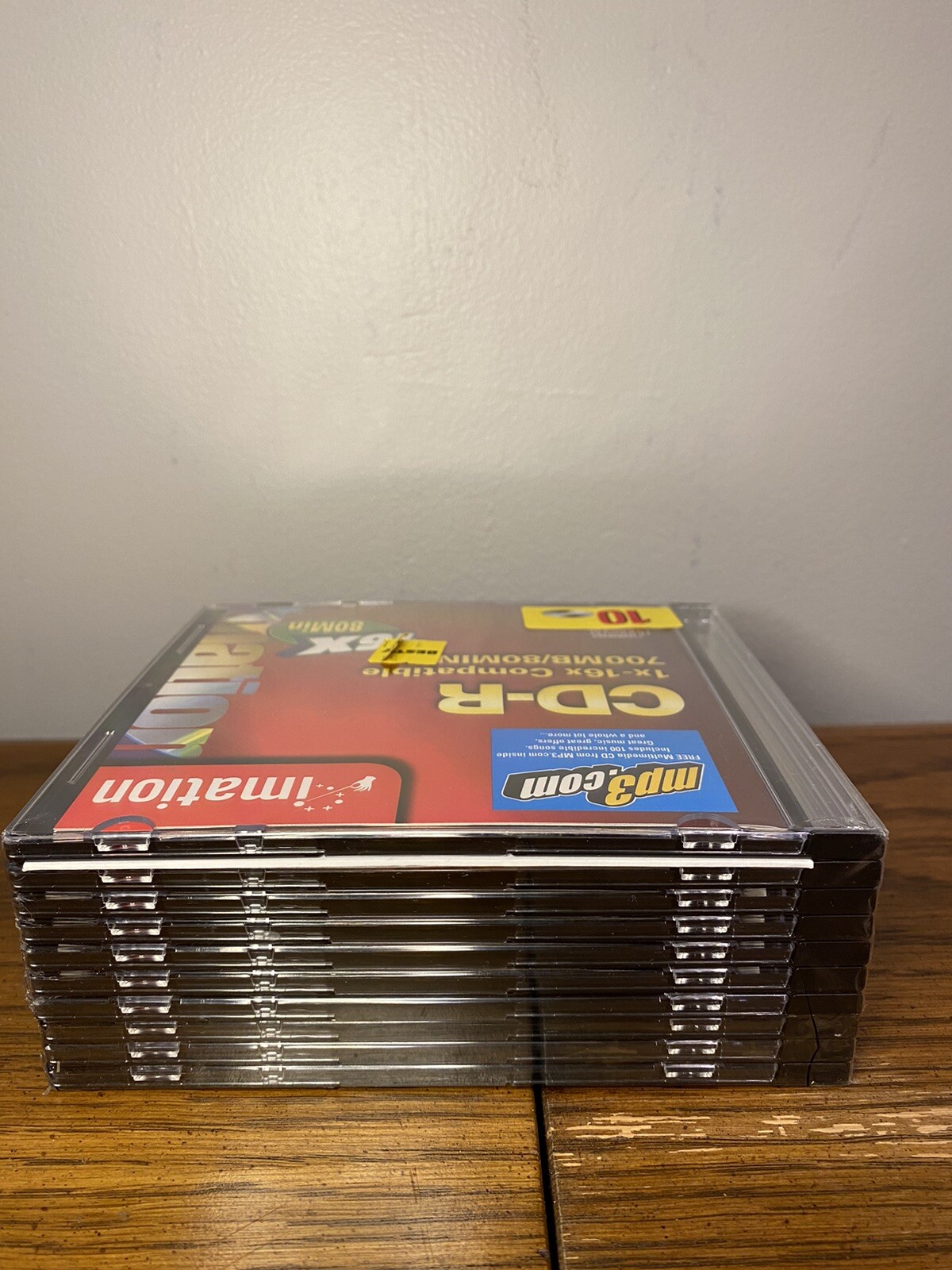 Imation 10 Pack 700MB 80 MIN 1x-16x Compatible CD-R with Jewel Case - Brand New