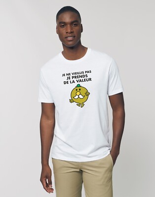 White Men's Short Sleeve T-Shirt, I Don't Age I Gain Value