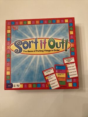 Sort It Out Party Game 2009 University Games The Game Of Putting Things In Order