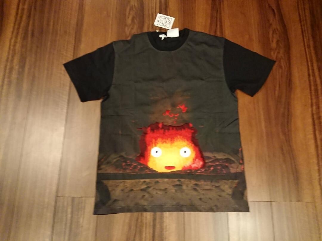 【極美品】LOEWE x STUDIO GHIBLI CALCIFER TEE NEW Loewe x Studio Ghibli Howl's Moving Castle Calcifer T-shirt