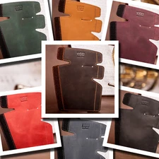 French Horn Hand Guard KGUBrass. XL Double Horn. "Crazy Horse" Leather. 7 Colors