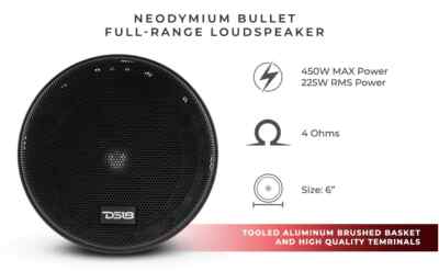 Best 6.5 Mid Range Speakers Altoparlante Midrange DS18 PRO NEO6R 6.5" - 600W Picco, 4 Ohm, Neodimio Per Auto Speaker 6.5" 600W - Foto 12
