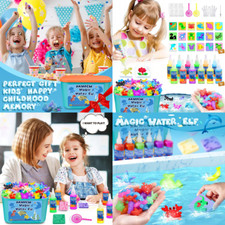 Water Elf Gel Kit Magic Colorful Aqua Animal Fairy Kids Toy Set 18 Shape Molds