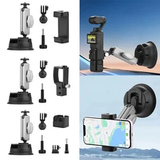 Car Suction Cup Action Camera Bracket Adjustable Adapter For DJI Pocket 3/2/1
