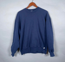 VTG Russell Athletic Sweatshirt Adult XL Dark Blue 50/50 Blend USA Made Tag