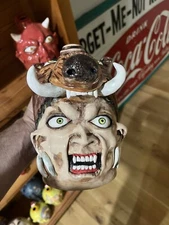 Stacy Lambert face pottery jug NC Potter Large Size Face Jug