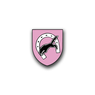 Aufkleber/Sticker PzBtl 64 Rosa Panzer Bataillon Leo Wolfhagen Wölfe 6x7cm A883
