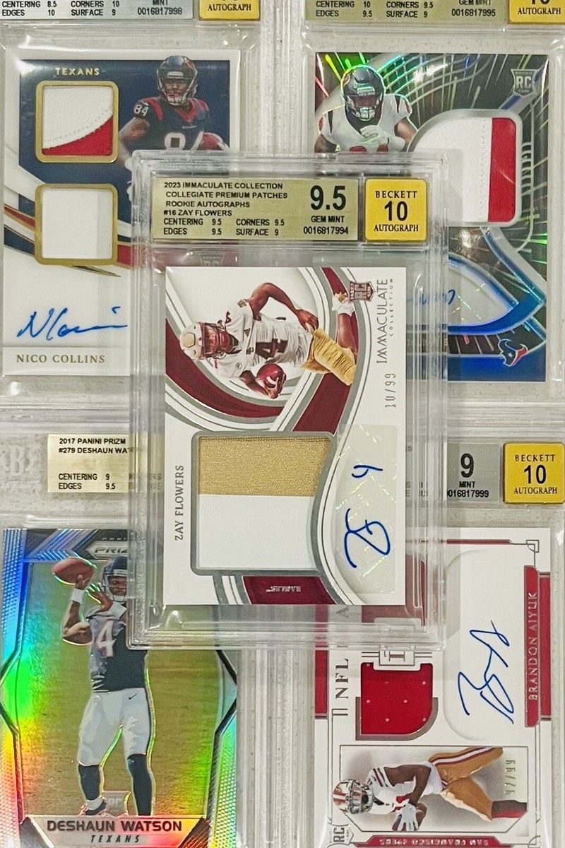 🔥2022 Zay Flowers POP1!! GEM MINT BGS IMMACULATE DUAL COLOR